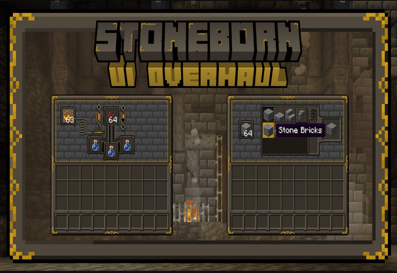 STONEBORN - Dwarven-Fantasy Inspired UI Overhaul Texture Pack (6)